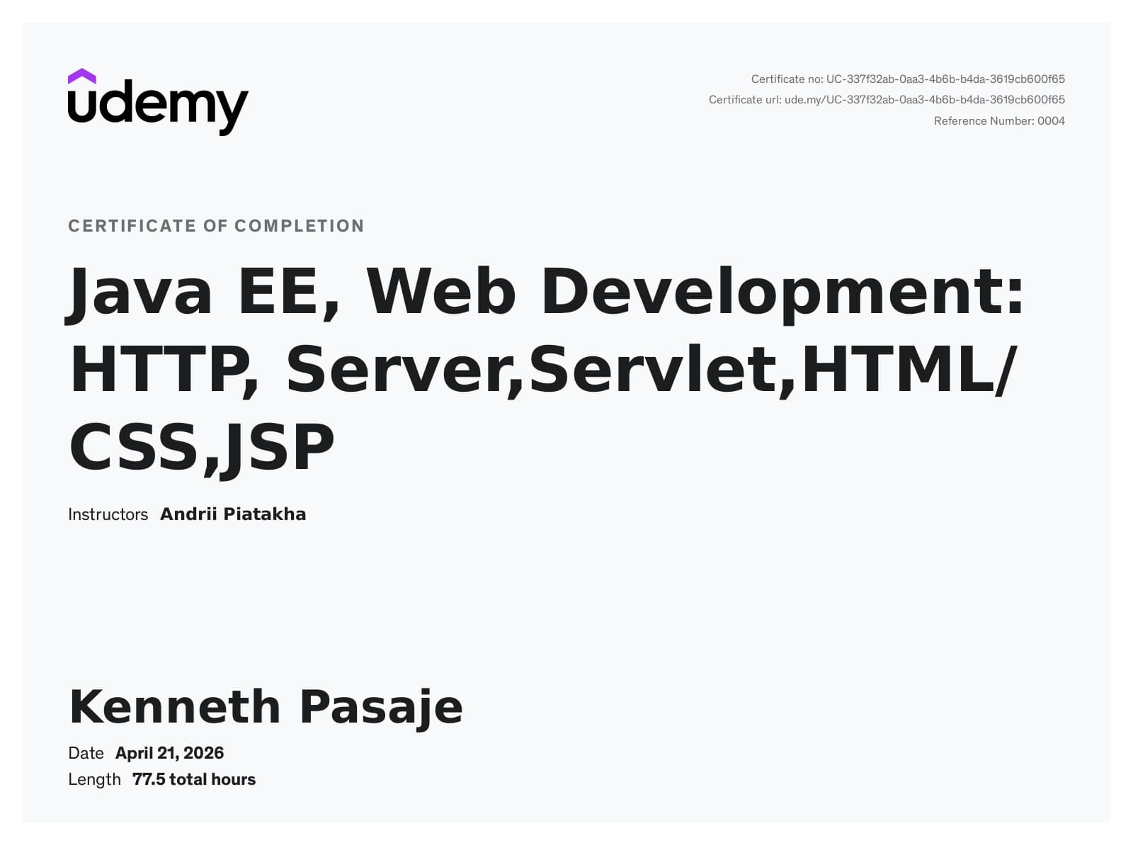 Java EE, Web Development: HTTP, Server, Servlet, HTML/CSS, JSP