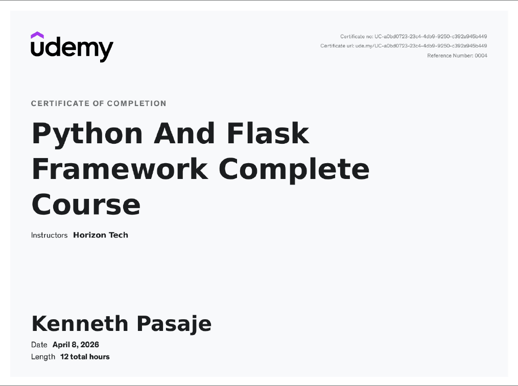 Python And Flask Framework Complete Course